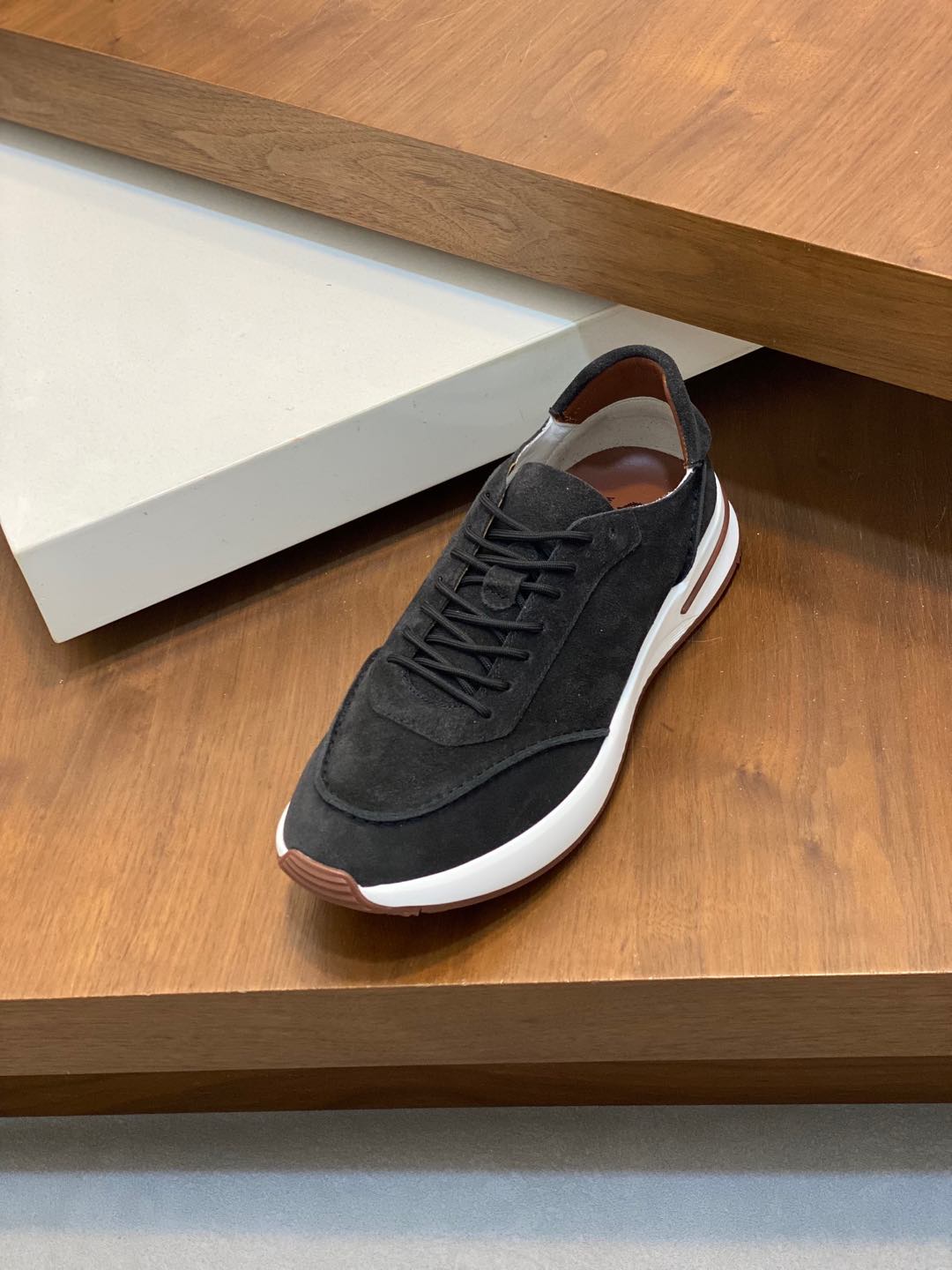 P800 Loro Piana - Nuoyu Pia Classic Joggers Men's Lace-up Casual Shoes Sneakers High-quality lightweight and comfortable fabrics outdoor leisure can be color-coordinated young and energetic with 3M reflective design with sportswear or casual suits are superb!Size: 39-44 (38, 45, 46, 47 can be customized)