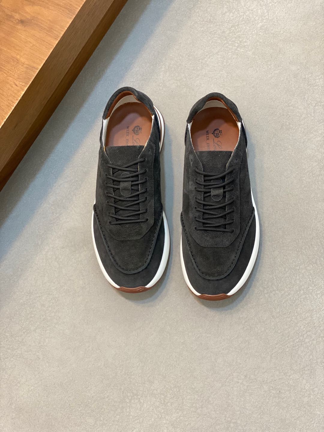 P800 Loro Piana - Nuoyu Pia Classic Joggers Men's Lace-up Casual Shoes Sneakers High-quality lightweight and comfortable fabrics outdoor leisure can be color-coordinated young and energetic with 3M reflective design with sportswear or casual suits are superb!Size: 39-44 (38, 45, 46, 47 can be customized)