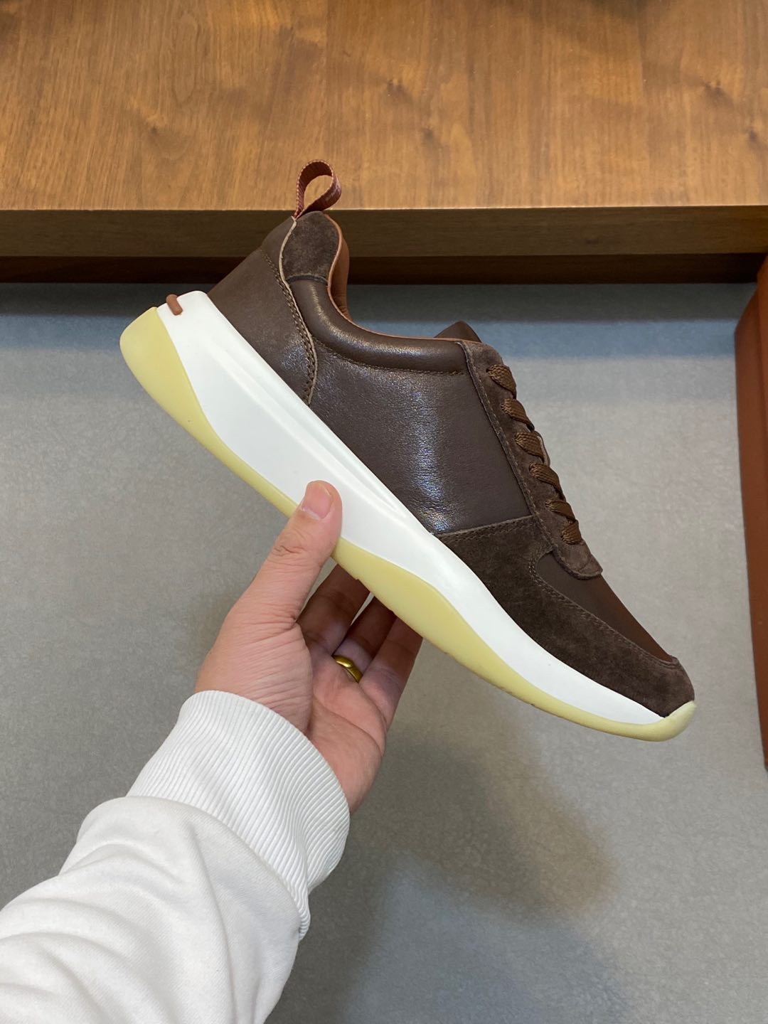 P800 Loro Piana - Nuoyu Pia Classic Joggers Men's Lace-up Casual Shoes Sneakers High-quality lightweight and comfortable fabrics outdoor leisure can be color-coordinated young and energetic with 3M reflective design with sportswear or casual suits are superb!Size: 39-44 (38, 45, 46, 47 can be customized)