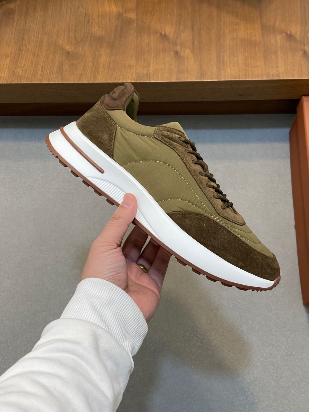 P800 Loro Piana - Nuoyu Pia Classic Joggers Men's Lace-up Casual Shoes Sneakers High-quality lightweight and comfortable fabrics outdoor leisure can be color-coordinated young and energetic with 3M reflective design with sportswear or casual suits are superb!Size: 39-44 (38, 45, 46, 47 can be customized)
