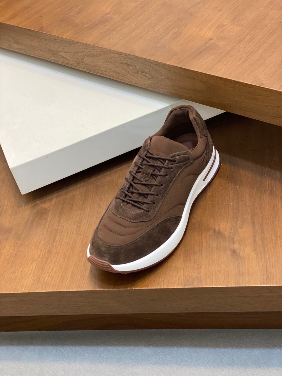P800 Loro Piana - Nuoyu Pia Classic Joggers Men's Lace-up Casual Shoes Sneakers High-quality lightweight and comfortable fabrics outdoor leisure can be color-coordinated young and energetic with 3M reflective design with sportswear or casual suits are superb!Size: 39-44 (38, 45, 46, 47 can be customized)
