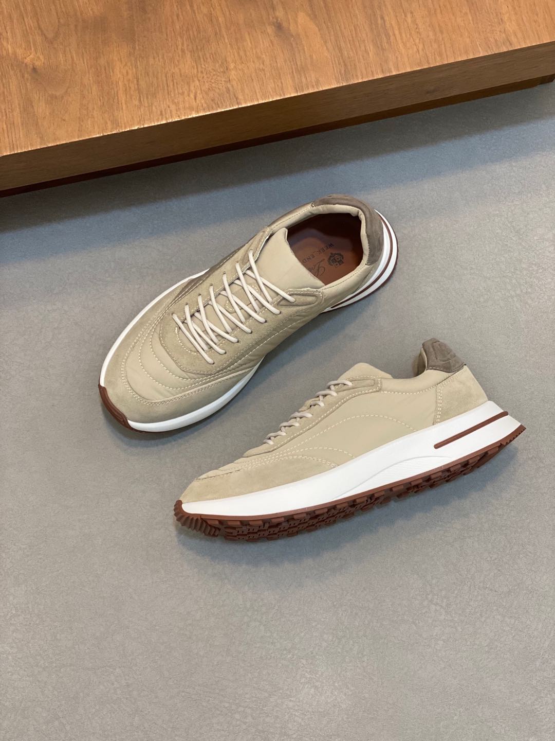 P800 Loro Piana - Nuoyu Pia Classic Joggers Men's Lace-up Casual Shoes Sneakers High-quality lightweight and comfortable fabrics outdoor leisure can be color-coordinated young and energetic with 3M reflective design with sportswear or casual suits are superb!Size: 39-44 (38, 45, 46, 47 can be customized)